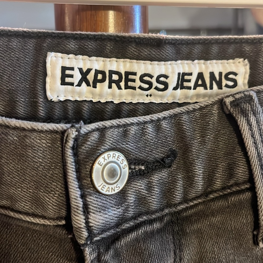 Express Men's Gray Jeans - Picture 2 of 5